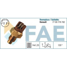 34130 FAE Датчик, температура охлаждающей жидкости