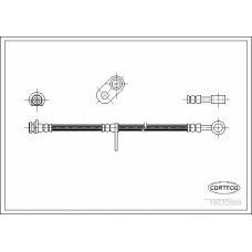 19032889 CORTECO Тормозной шланг