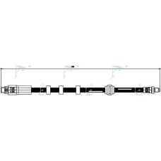 HOS3812 APEC Тормозной шланг