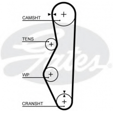 5521XS GATES Ремень ГРМ