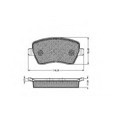 32456 SPIDAN Комплект тормозных колодок, дисковый тормоз