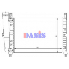 080840N AKS DASIS Радиатор, охлаждение двигателя