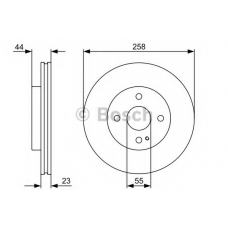 0 986 479 541 BOSCH Тормозной диск