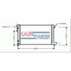 1508201 KUHLER SCHNEIDER Радиатор, охлаждение двигател