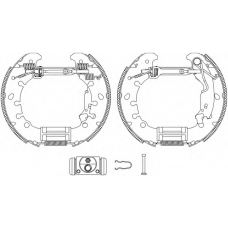 8DB 355 005-181 HELLA PAGID Комплект тормозных колодок