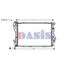 051110N AKS DASIS Радиатор, охлаждение двигателя