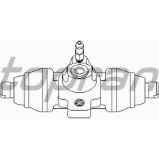 104 119 TOPRAN Колесный тормозной цилиндр