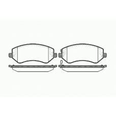 0807 02 KAWE Комплект тормозных колодок, дисковый тормоз