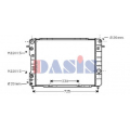 150042N AKS DASIS Радиатор, охлаждение двигателя