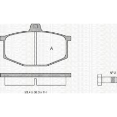 8110 25754 TRIDON Brake pads - front