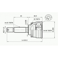 C.626 STATIM Шарнирный комплект, приводной вал