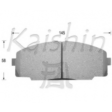 FK2104 KAISHIN Комплект тормозных колодок, дисковый тормоз