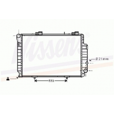 62617 NISSENS Радиатор, охлаждение двигателя