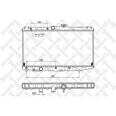 10-25110-SX STELLOX Радиатор, охлаждение двигателя