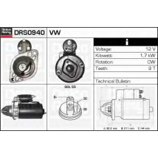 DRS0940 DELCO REMY Стартер