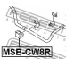 MSB-CW8R FEBEST Опора, стабилизатор