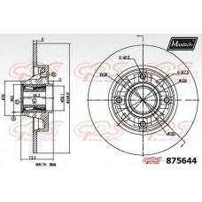 875644.6885 MAXTECH Тормозной диск