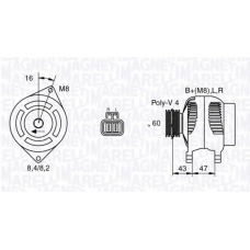 063532613010 MAGNETI MARELLI Генератор