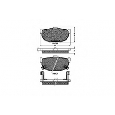 31715 SPIDAN Комплект тормозных колодок, дисковый тормоз