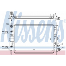 62216A NISSENS Радиатор, охлаждение двигателя