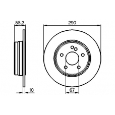 0 986 478 626 BOSCH Тормозной диск