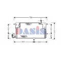 042130N AKS DASIS Конденсатор, кондиционер