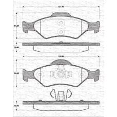 363702161214 MAGNETI MARELLI Комплект тормозных колодок, дисковый тормоз