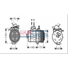 8409541 KUHLER SCHNEIDER Компрессор, кондиционер