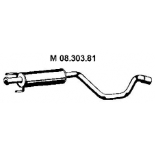 08.303.81 EBERSPACHER Средний глушитель выхлопных газов