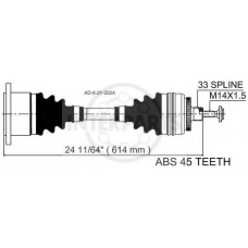 AD-8-21-202A InterParts Приводной вал