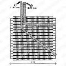 TSP0525058 DELPHI Испаритель, кондиционер