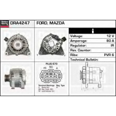 DRA4247 DELCO REMY Генератор