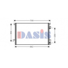 152029N AKS DASIS Конденсатор, кондиционер