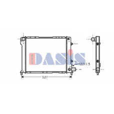 080710N AKS DASIS Радиатор, охлаждение двигателя