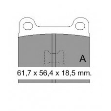831111 Vema Комплект тормозных колодок, дисковый тормоз