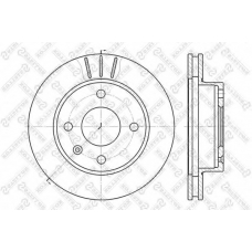 6020-2514V-SX STELLOX Тормозной диск