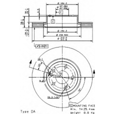 09.9481.11 BREMBO Тормозной диск