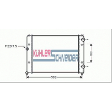 1319001 KUHLER SCHNEIDER Радиатор, охлаждение двигател