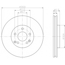 8DD 355 107-501 HELLA PAGID Тормозной диск