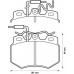 571319B BENDIX Комплект тормозных колодок, дисковый тормоз