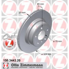 150.3443.20 ZIMMERMANN Тормозной диск