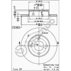 08.2794.14 BREMBO Тормозной диск