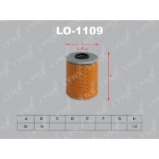 LO-1109 LYNX Фильтр масляный