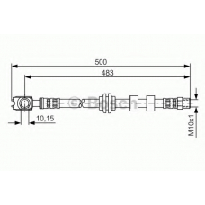 1 987 481 115 BOSCH Тормозной шланг