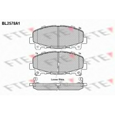 BL2578A1 FTE Комплект тормозных колодок, дисковый тормоз