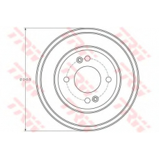 DB4401 TRW Тормозной барабан