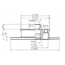 BDC3937 QUINTON HAZELL Тормозной диск