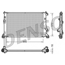 DRM10076 DENSO Радиатор, охлаждение двигателя