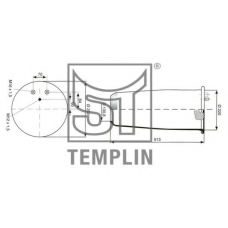 04.060.6106.930 TEMPLIN Кожух пневматической рессоры