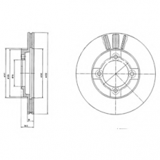 BG2564 DELPHI Тормозной диск